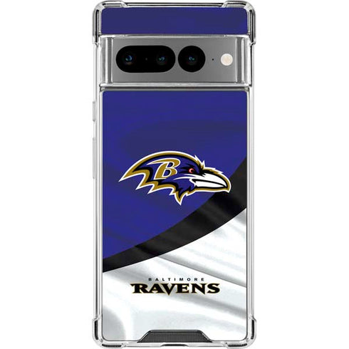 NFL Baltimore Ravens Google Pixel 7 Pro Clear Case